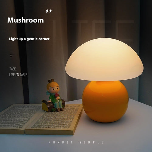 Bedside Lamp Cream Mushroom Decorative Table Lamp